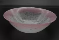 Scottish Art Glass Monart Bowl in Pinks