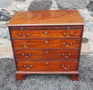 Small George 3rd Mahogany Gents Chest