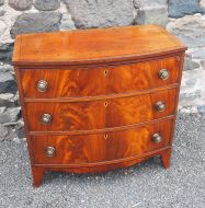 George 3rd Mahogany Bow Front Chest