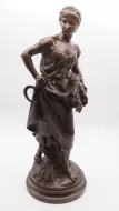 19th Century French Moreau Bronze Lady