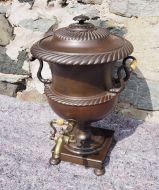 Good Regency Bronzed Copper Samovar