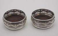 Small Pair of Silver Plated Coasters