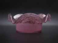 Scottish Vasart Art Glass Wavy Edge Bowl