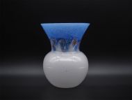 Scottish Art Glass Strathearn Blue Vase