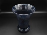 Scottish Vasart Dark Blue Flower Vase