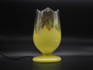 Scottish Vasart Tulip Shape Lamp in Yellow