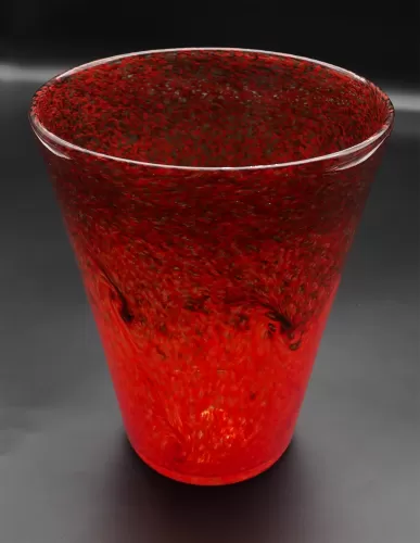 Stunning Orange Scottish Strathearn Vase