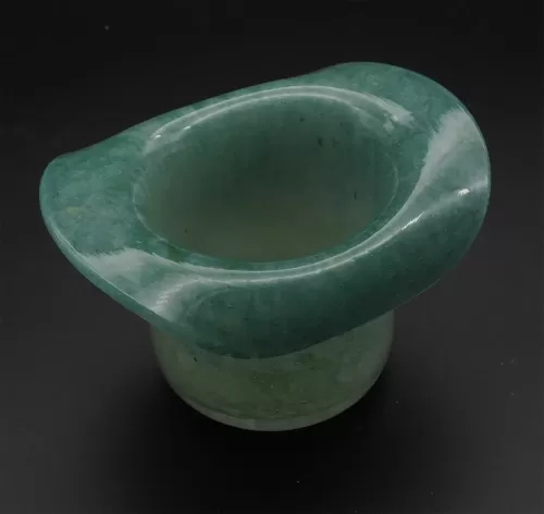 Miniature Turquoise Vasart Top Hat Bowl