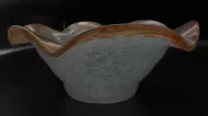 Scottish Art Glass Vasart Wavy Edge Bowl