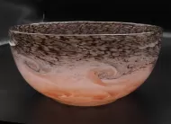 Scottish Monart Bowl in Lilac & Pink