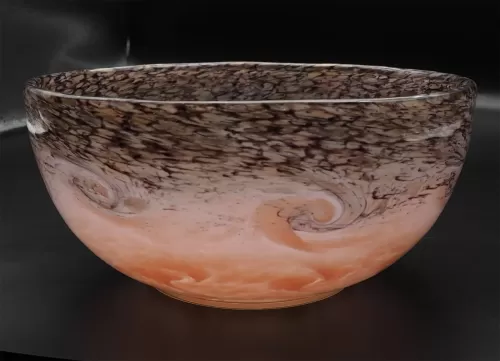Scottish Monart Bowl in Lilac & Pink