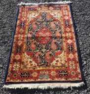 Small Vintage Persian Wool Rug. Nice Design