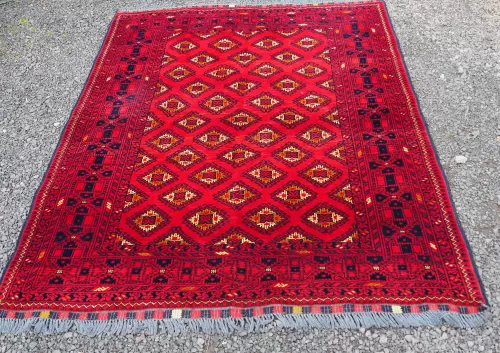 Stunning Afghan Hand Knotted Wool Rug