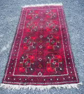 Good Afghan Hand Kontted Wool Rug