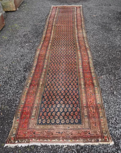 Antique Persian Hamadan Runner. 420cm Long