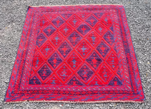 Vintage Afghan Mushwani Tribal Rug