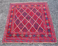 Vintage Afghan Mashwani Tribal Wool Rug