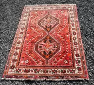 Vintage Hand Knotted Persian Wool Rug