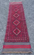 Vintage Afghan Mashwani Tribal Wool Runner