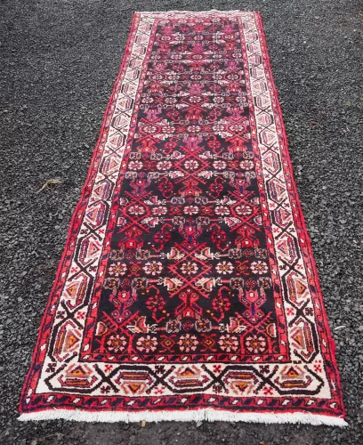 Vintage Persian Hamadan Runner. 345cm Long