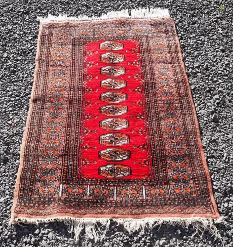 Small Tekke Turkoman Wool Rug