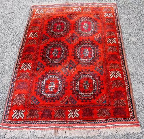 Fine Antique Turkoman Soft Wool Rug