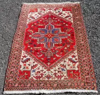 Small Size Antique Persian Wool Rug