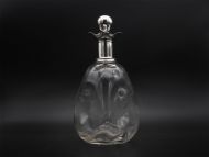 Late Victorian Silver and Glass Decanter
