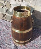 Georgian Brass Bound Oak Stick Stand