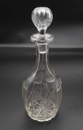 Victorian Grape & Vine Engraved Decanter