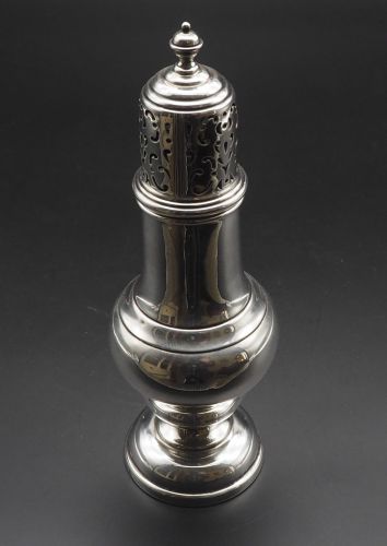 Scottish Silver Sugar Castor or Shaker