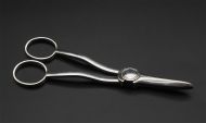 Pair Victorian Silver Grape Scissors
