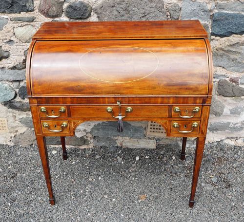 George 3rd Sheraton Roll Top Desk