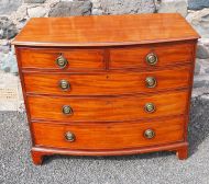 Fine Regency Scottish Bow-Front Chest