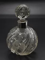 Victorian Silver Topped Cut Glass Scent Bottle