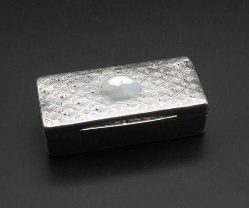 Victorian Silver Snuff Box. London 1864
