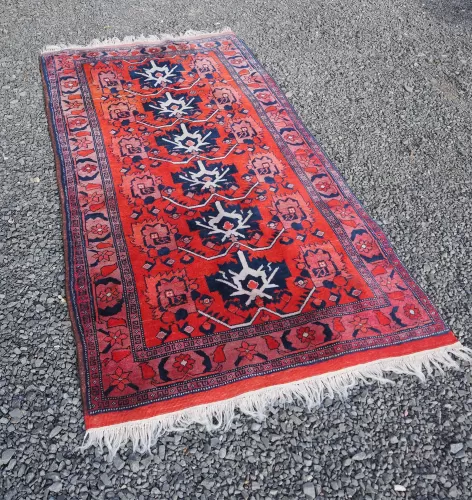 Caucasian Style Afghan Wool Rug