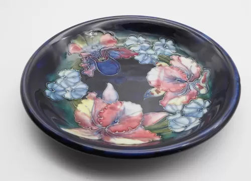 Moorcroft England Orchid Design Charger