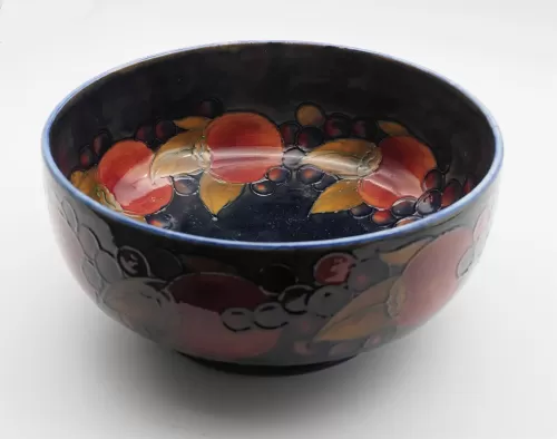 Large Moorcroft Pomegranate Blue Bowl