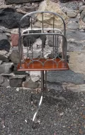 Gothic Design Silver Magazine Rack