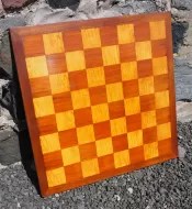 Good Large Victorian Wooden Chess Board