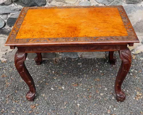 Chinese Hardwood Dragon Centre Table