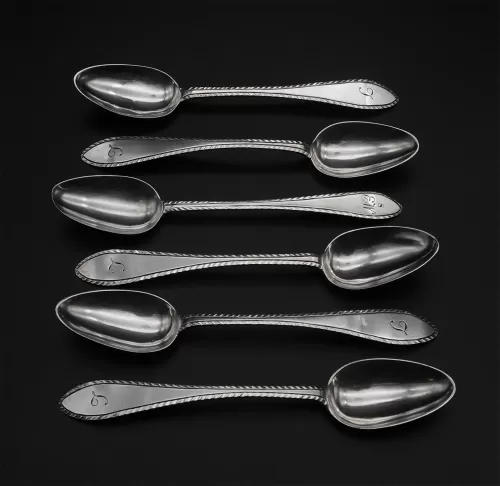 6 Scottish Provincial Spoons. Livingstone Dundee 