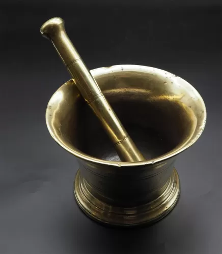 Large Heavy Georgian Mortar & Pestle