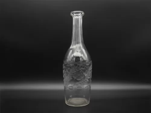 Rare Georgian Cut Glass Serving Bottle