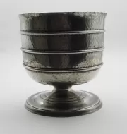 Unusual Art Deco Pewter Wassail Bowl