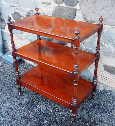 Fine Quality 3 Tier Mahogany Buffet. Possibly Gillows
