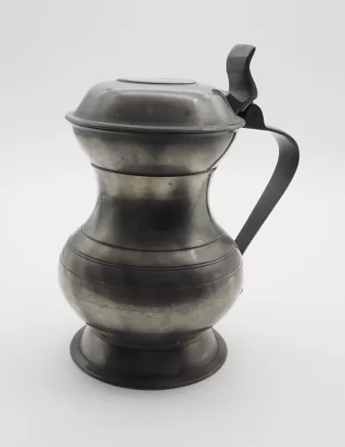 Nice Shape Antique Pewter Tankard
