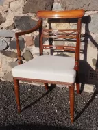Georgian Mahogany Sheraton Arm Chair