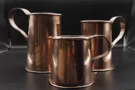 Graduated Set of 3 Copper Measures